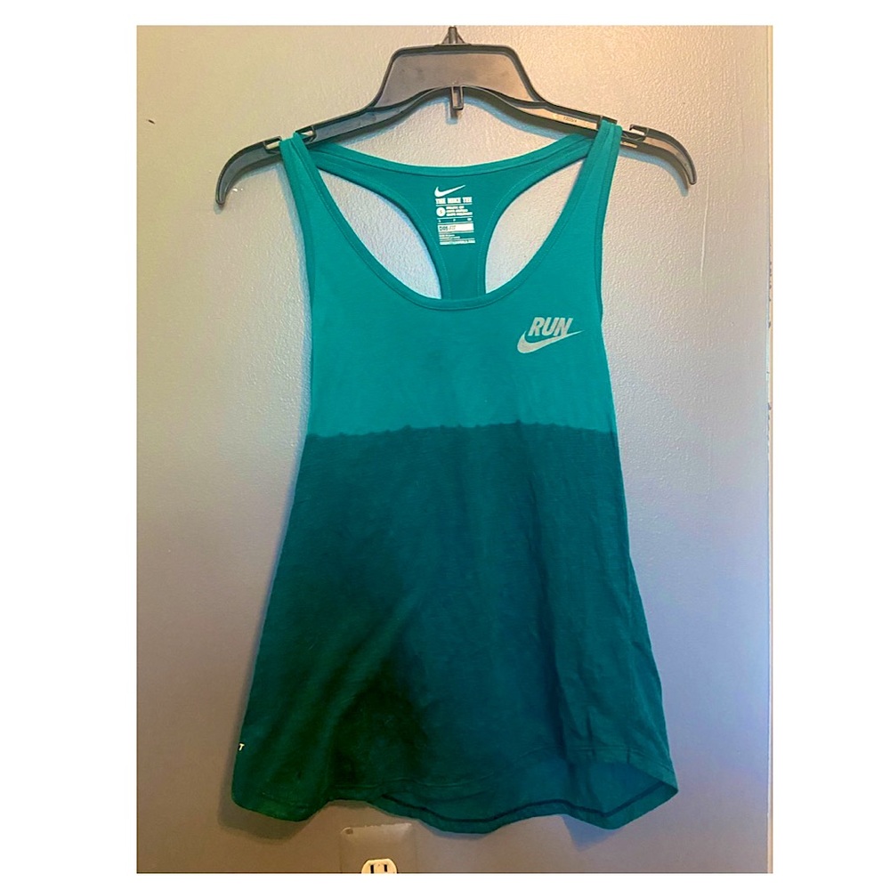Nike teal dark teal tank top